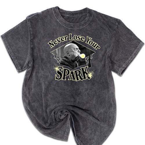 The Addams Family TV Series – Uncle Fester Graduation Spark Premium Mineral Wash Tshirts - Best Gift Smart