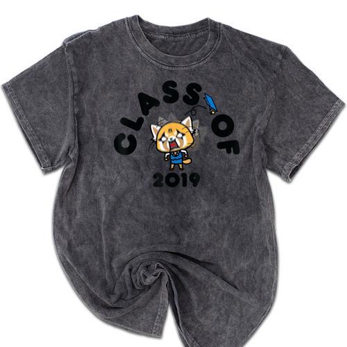 Aggretsuko Class Of 2019 Graduation Seniors Graduate Mineral Wash Tshirts - Best Gift Smart