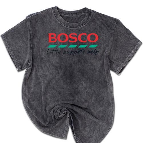 Bosco Little Puppets Help Irish Nostalgia Retro 80s Premium Tri-Blend Mineral Wash Tshirts - Figerry