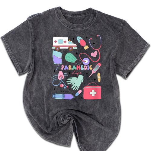 Can’t Talk Right Now Doing Paramedic Nurse Graduation Mineral Wash Tshirts - Best Gift Smart
