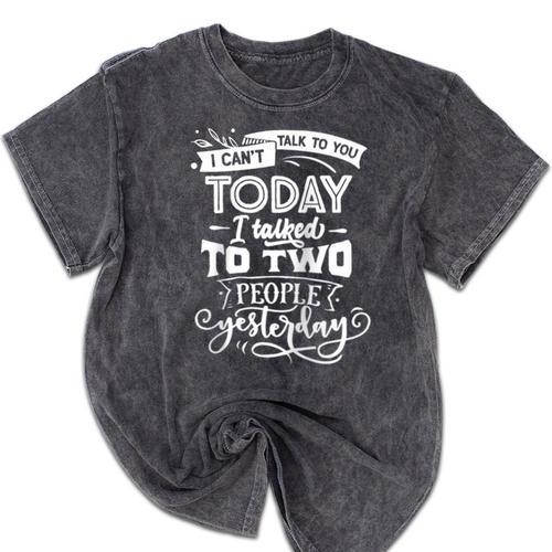 I Can't Today Sassy Introvert Anti Social Raglan Baseball Tee Mineral Wash Tshirts - Raresse