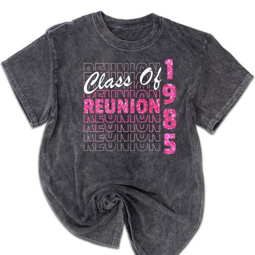 Class Of 1985 Reunion 85 Graduation Reunion 1985 Mineral Wash Tshirts - Best Gift Smart