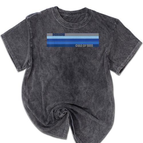 Class Of 2023 Senior Retro 2023 Grad Graduate Graduation Mineral Wash Tshirts - Best Gift Smart