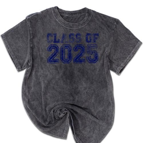 Class Of 2025 Grow With Me Future Graduation Year Mineral Wash Tshirts - Best Gift Smart
