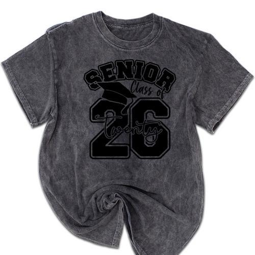 Class Of 2026 Senior 2026 Graduation Mineral Wash Tshirts - Best Gift Smart
