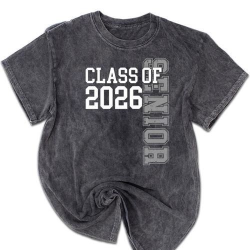 Class Of 2026 Senior 2026 Graduation 2026 Student Kids Mineral Wash Tshirts - Best Gift Smart