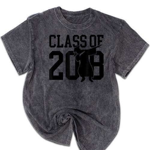 Dabbing Graduation Shirt Class Of 2018 Mineral Wash Tshirts - Best Gift Smart