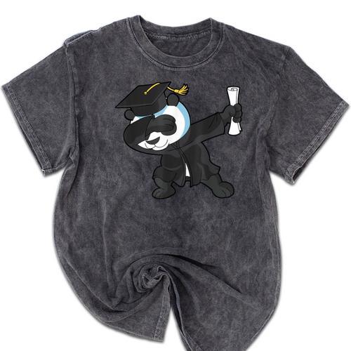 Dabbing Panda Bear Graduation Senior 2019 Shirt Mineral Wash Tshirts - Best Gift Smart