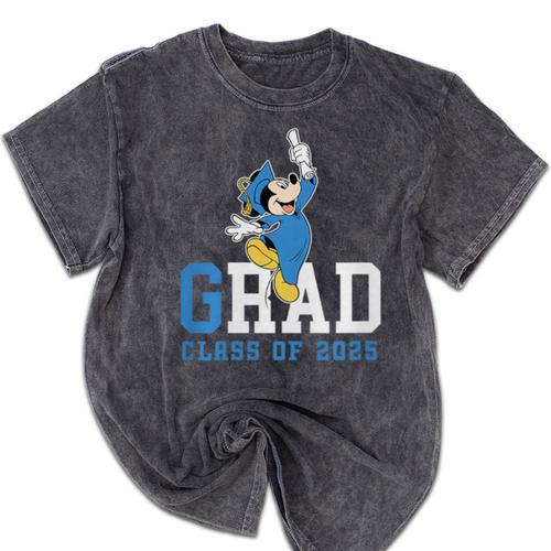 Disney Mickey Mouse 2025 Graduation Class Of '25 Rad Grad Premium Tri-Blend Mineral Wash Tshirts - Best Gift Smart