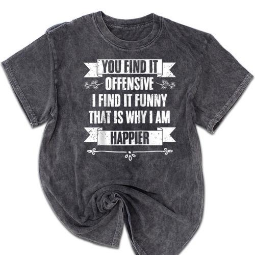 You Find It Offensive I Find It A Sarcastic Introvert Raglan Baseball Tee Mineral Wash Tshirts - Raresse
