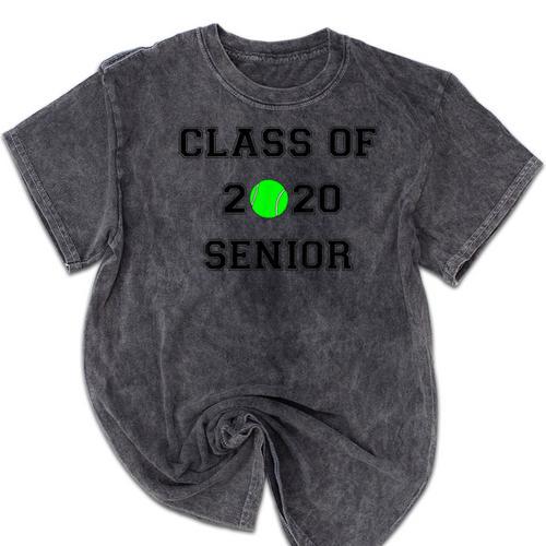FUN CLASS OF 2020 SENIOR TENNIS GRADUATION GIFT SHIRT Mineral Wash Tshirts - Best Gift Smart