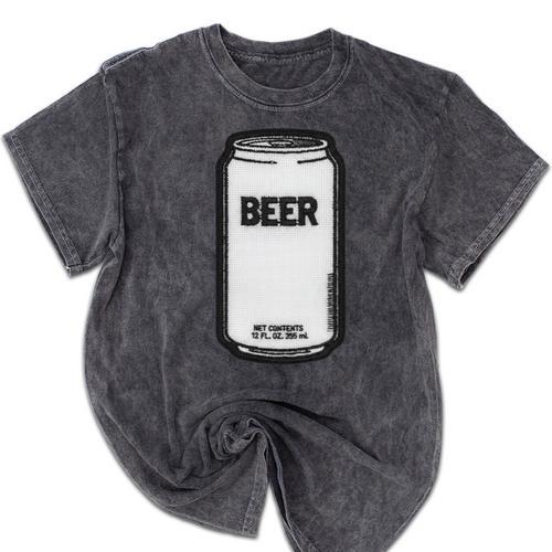 Generic Beer 1980s 80s Nostalgia Premium Tri-Blend Mineral Wash Tshirts - Figerry