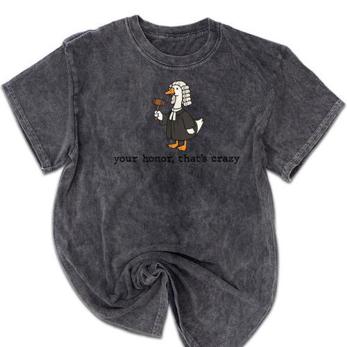 Goose Silly Lawyer Law Student School Graduation Mineral Wash Tshirts - Best Gift Smart