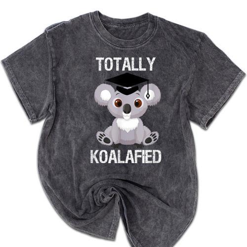 Graduation 2019 Shirts Totally Koalafied Sen19r Shirt Koala Mineral Wash Tshirts - Best Gift Smart