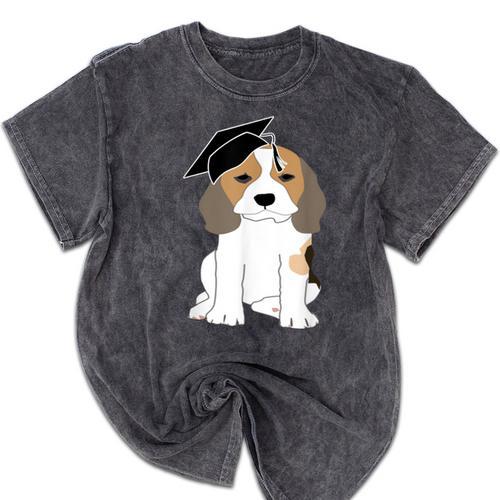 Graduation Beagle Dog 2017 Graduate Graduation Tee Mineral Wash Tshirts - Best Gift Smart