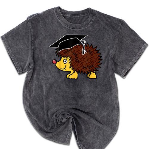Graduation Hedgehog 2017 Graduate Graduation T-Shirt Mineral Wash Tshirts - Best Gift Smart