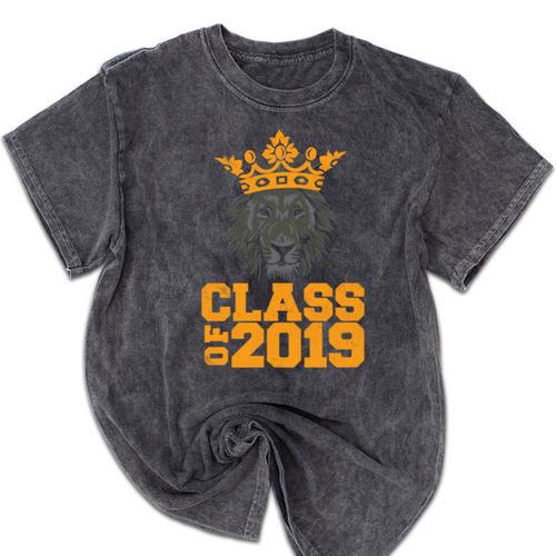 High School King Graduation Shirt Class Of 2019 Seniors Mineral Wash Tshirts - Best Gift Smart