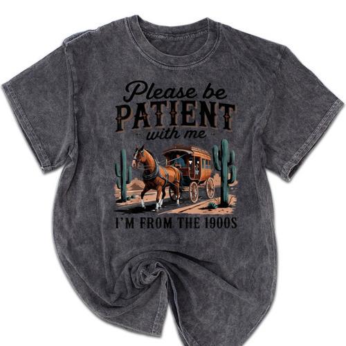 I'm From The 1900s Historical Humor Old Person Mineral Wash Tshirts - Figerry