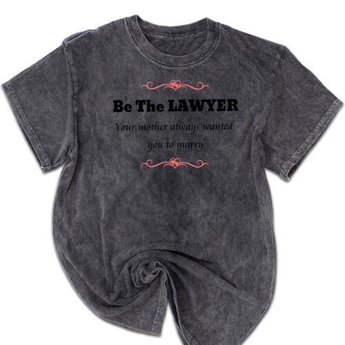 Lawyer Law School Graduation T Shirt Female Graduate Mineral Wash Tshirts - Best Gift Smart