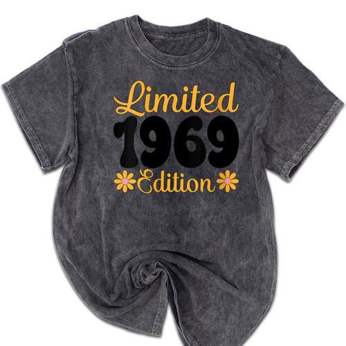 Limited 1969 Edition Retro Nostalgia Art Mineral Wash Tshirts - Figerry
