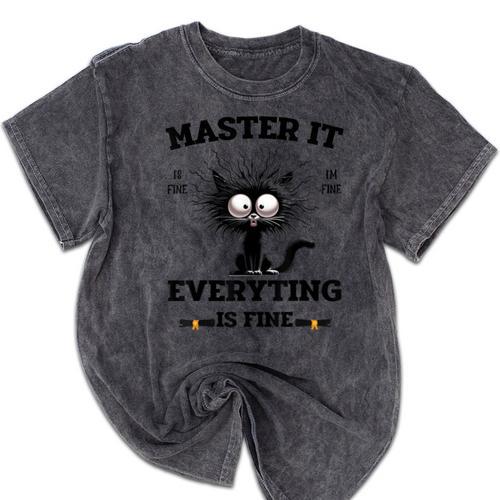 Masters Mastered It Graduate Master Degree Graduation Mineral Wash Tshirts - Best Gift Smart