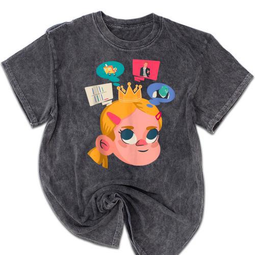 Meme Queen In Silence Introvert Anti People Antisocial Quiet Mineral Wash Tshirts - Raresse