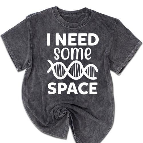 I Need Some Space Introvert Astronaut Science Mineral Wash Tshirts - Raresse
