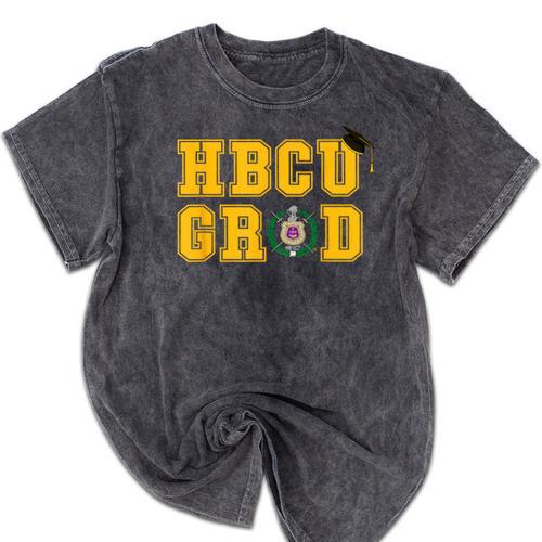 Omega Psi Phi Fraternity Paraphernalia HBCU Graduation Mineral Wash Tshirts - Best Gift Smart