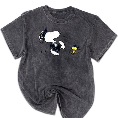 Peanuts Graduation Squad Snoopy Woodstock Raglan Baseball Tee Mineral Wash Tshirts - Best Gift Smart