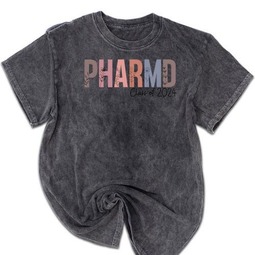 Pharmacist Graduation PharmD Class Of 2024 Pharmacy Grad Mineral Wash Tshirts - Best Gift Smart