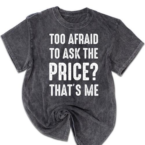 Sarcastic Budget Shopper Introvert Shopping Humor Mineral Wash Tshirts - Raresse