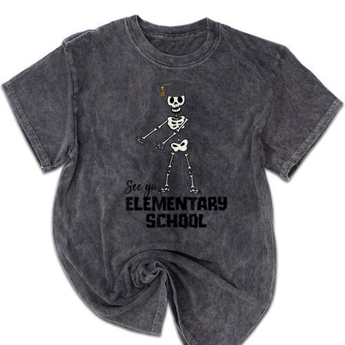 See Ya Elementary School Shirt Cool Graduation Tee Mineral Wash Tshirts - Best Gift Smart