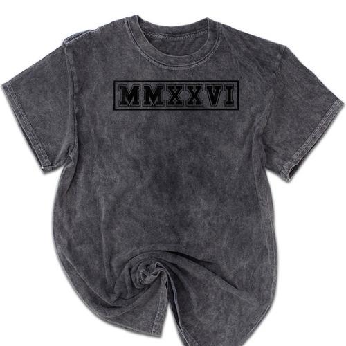 Senior 2026 MMXXVI Graduate Class Of 2026 Graduation Mineral Wash Tshirts - Best Gift Smart