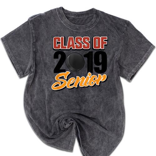 Senior Class Of 2019 Tshirt Graduation Students Hockey Mineral Wash Tshirts - Best Gift Smart