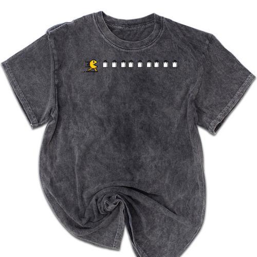 Thanksgiving Fun Nostalgia Pixels Shopping Therapy Mineral Wash Tshirts - Figerry