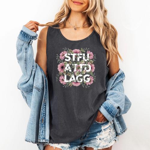 Dark Romance Romantasy Book Lover Shadow Daddy STFUATTDLAGG Comfort Colors Tank Top - Bookorys