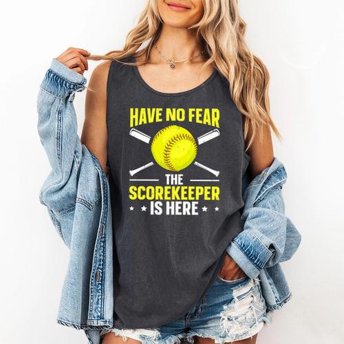 Softball Scorekeeper For a Score Book Keeper Premium Tri-Blend Comfort Colors Tank Top - Bookorys