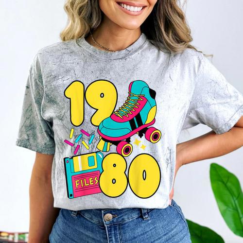 1980 Retro Raised In The 80s Old School Nostalgia Vibes Comfort Color Blast T-Shirt - Figerry