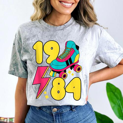1984 Retro Raised In The 80s Old School Nostalgia Vibes Comfort Color Blast T-Shirt - Figerry