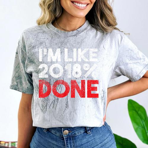 2018 Percent Done Senior Graduation Shirt Comfort Color Blast T-Shirt - Best Gift Smart