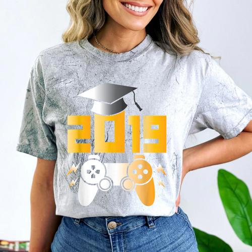 2019 High School Graduation Shirt Gamer Graduate Comfort Color Blast T-Shirt - Best Gift Smart