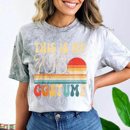 This Is My 70s Costume Vintage Nostalgia Mixtape 1970s Party Comfort Color Blast T-Shirt - Figerry