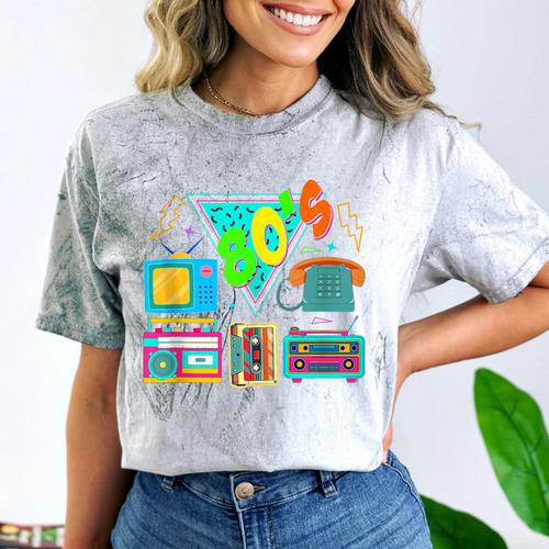 80's Vintage Cassette Tape Nostalgia Mixtape Era 1980s Retro Comfort Color Blast T-Shirt - Figerry