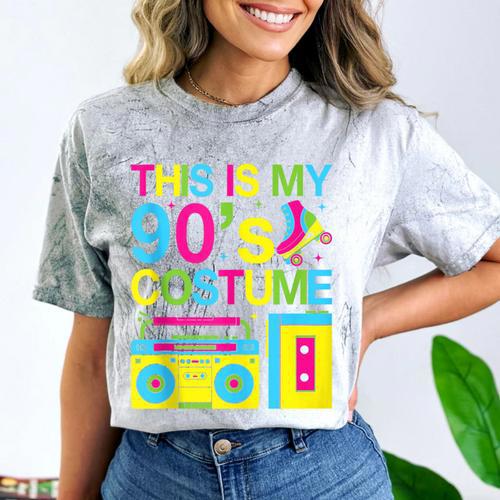 This Is My 90's Costume Retro 1990s Style Cassette Nostalgia Comfort Color Blast T-Shirt - Figerry