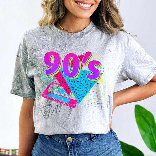 90's Vibe Retro Style Cassette Tape Nostalgia 1990s Party Comfort Color Blast T-Shirt - Figerry