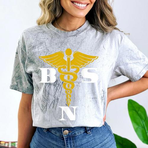 Bachelor Of Science Nursing Graduation Comfort Color Blast T-Shirt - Best Gift Smart