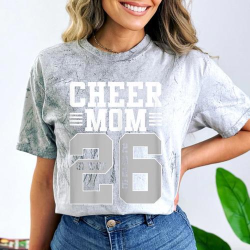 Cheer Mom Senior 2026 Cheerleaders Graduation Mother Comfort Color Blast T-Shirt - Best Gift Smart