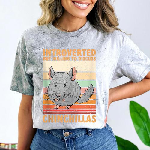 Chinchilla Owner Introvert Chinchilla Comfort Color Blast T-Shirt - Raresse