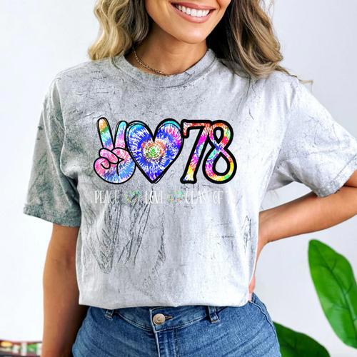 Class Of 1978 Shirt Tie Dye Senior Graduation Class Reunion Comfort Color Blast T-Shirt - Best Gift Smart