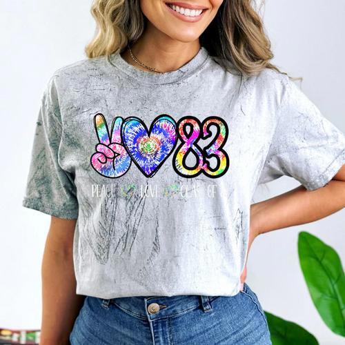 Class Of 1983 Shirt Graduation Tie Dye Senior '83 Reunion Comfort Color Blast T-Shirt - Best Gift Smart